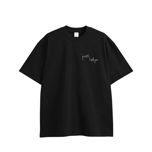 PATT STANDARD TEE, front side, black, original brand t shirt