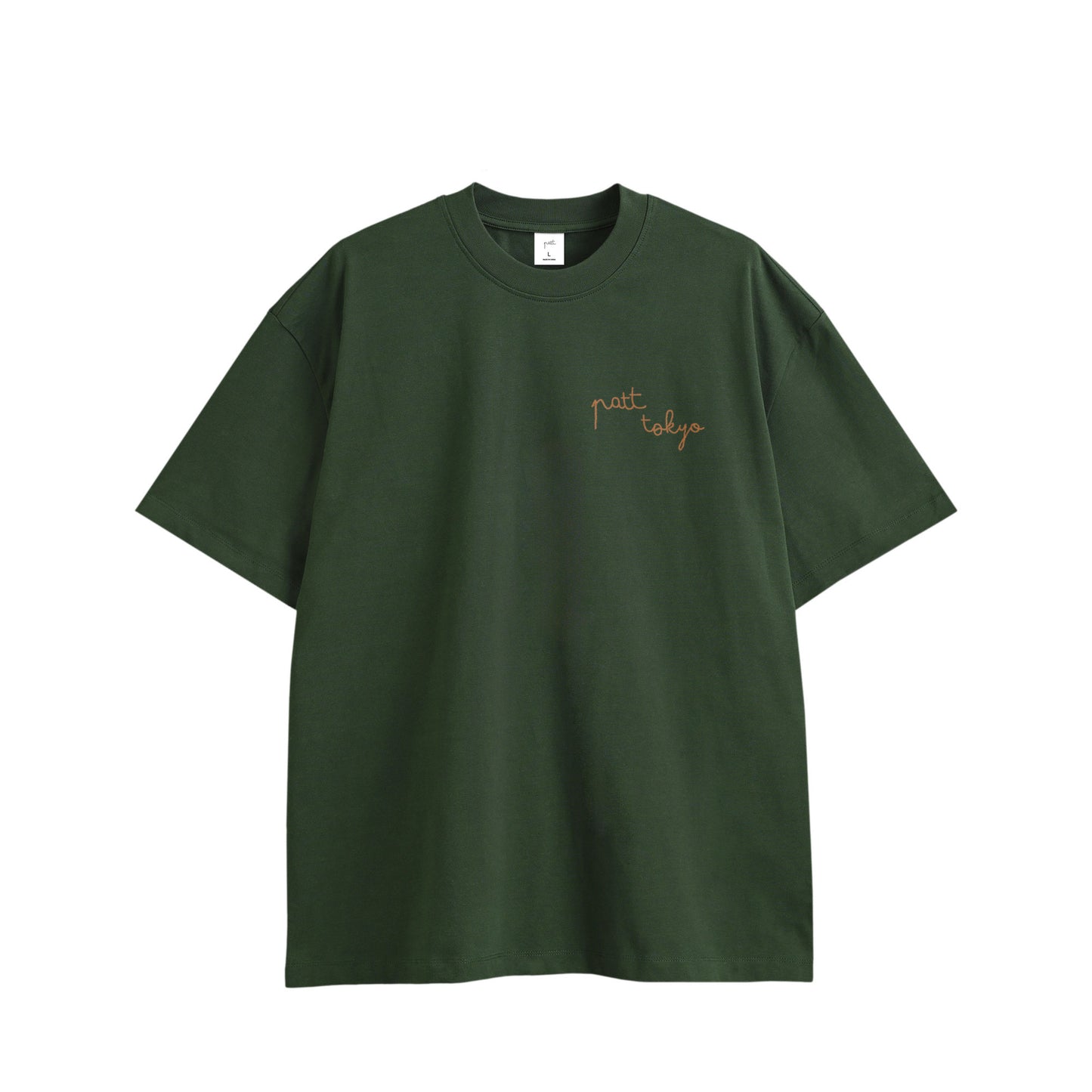 HEART LOGO TEE, front side, green, original brand t shirt