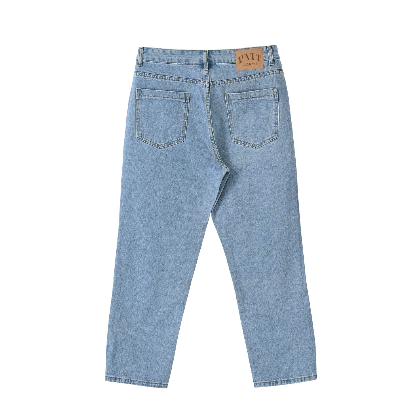 REGULAR TAPERED DENIM PANTS