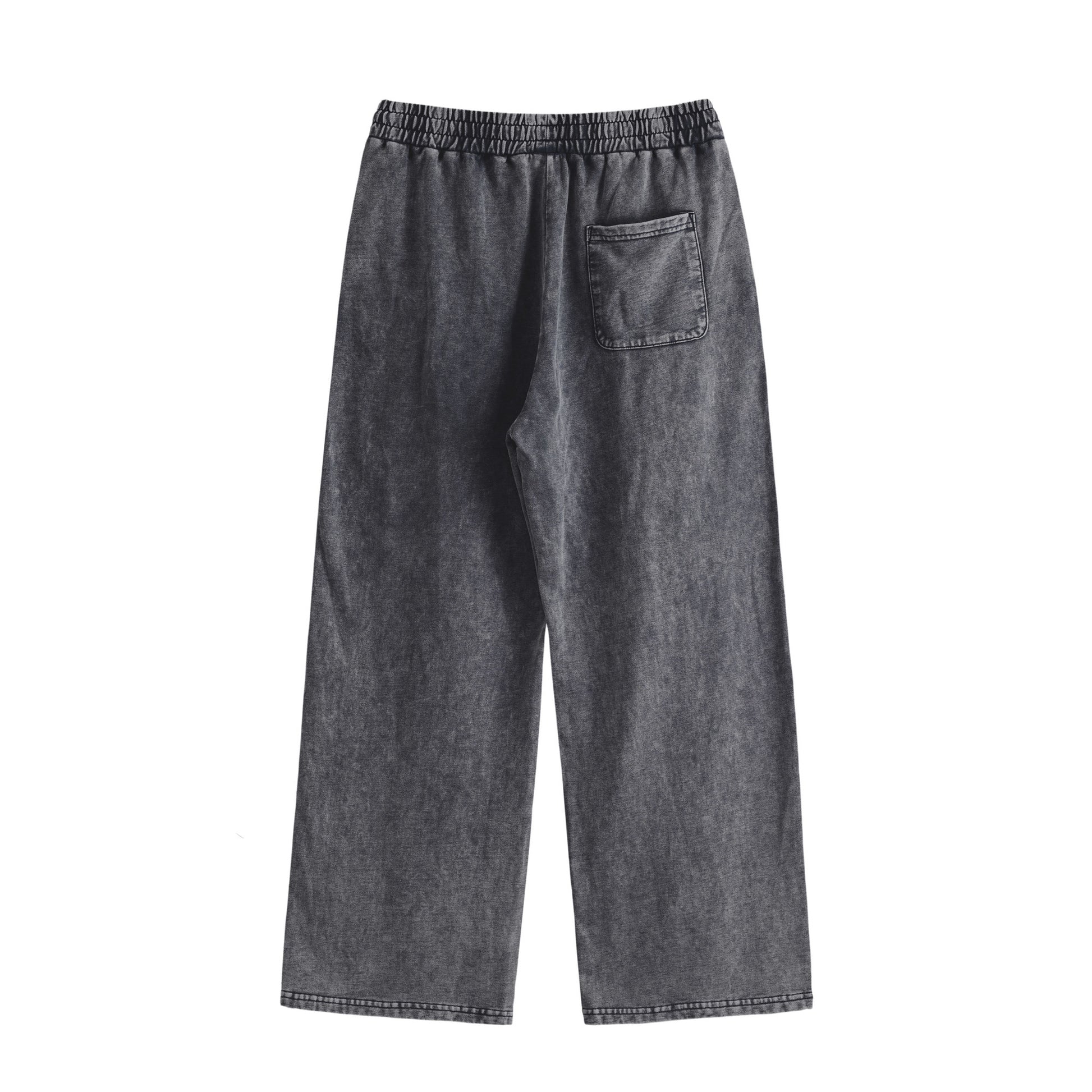 VINTAGE WASHED SWEAT PANTS, SWEAT PANTS, VINTAGE PANTS, back side, indigo
