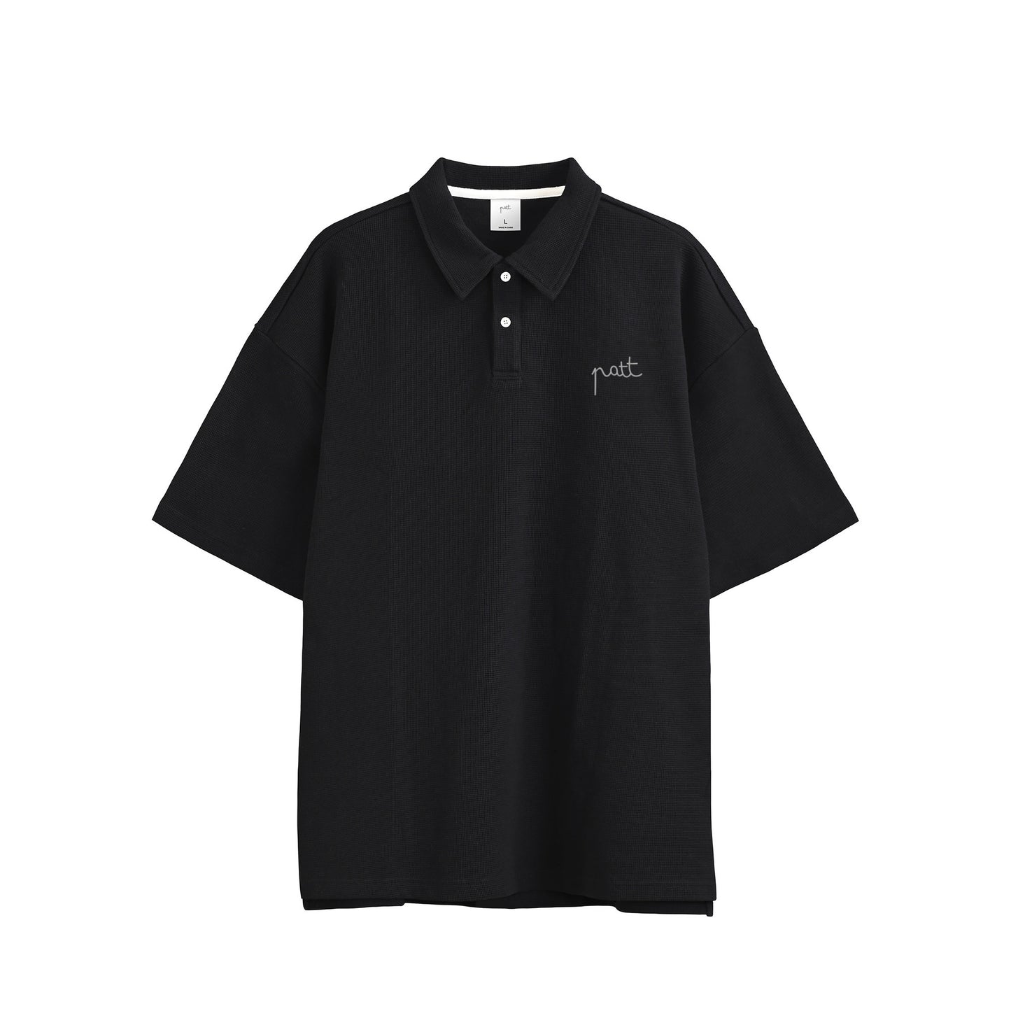 LOGO WAFFLE POLO SHIRTS