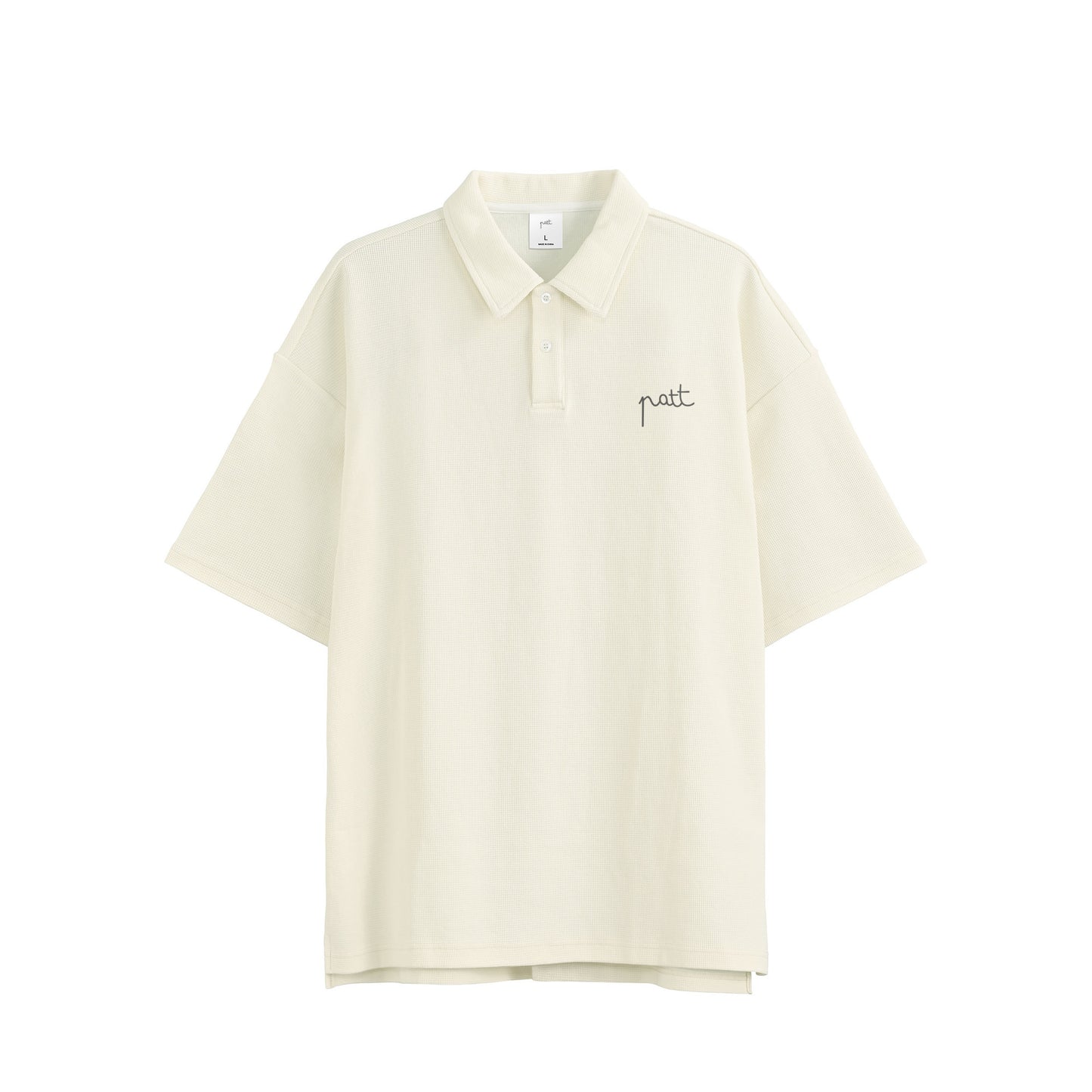 LOGO WAFFLE POLO SHIRTS